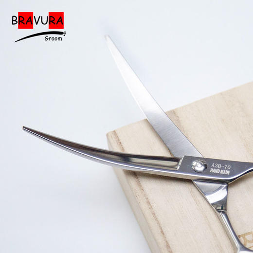 宠物弯剪A3B-70宠物美容剪刀意大利BravuraGroom狗狗专业剪毛打薄剪刀 商品图1