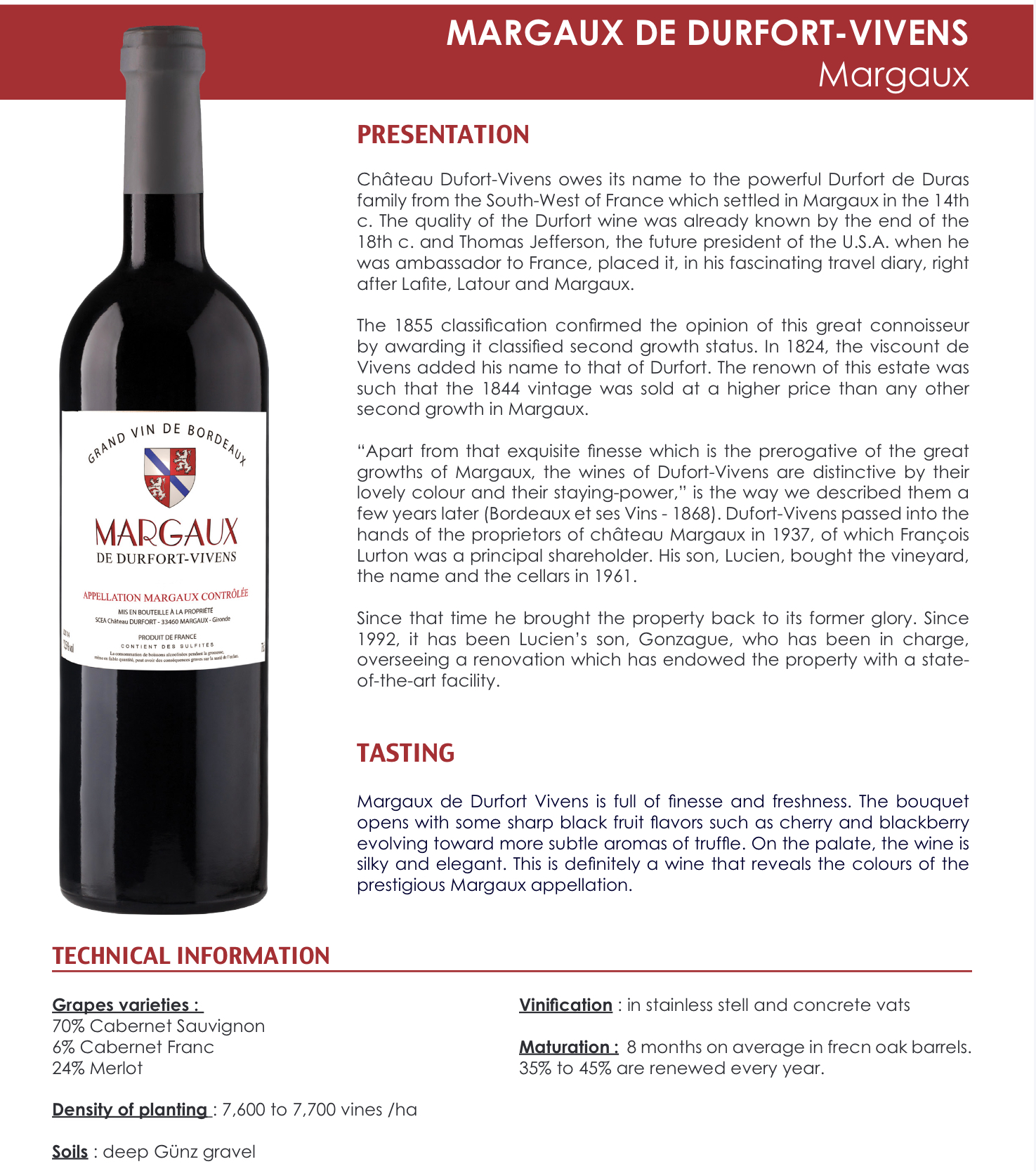 【名庄系列】杜霍玛歌干红