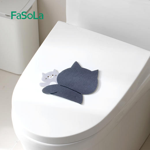 FaSoLa马桶除臭贴卡通毛毡马桶贴纸浴室防水香薰除异味座便器装饰贴 商品图5