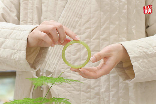 和田黄玉龙凤手镯  圈口:54mm 商品图2