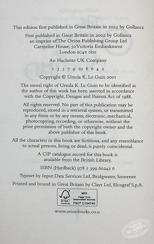 预售 【中商原版】地海传说 第6部 地海奇风 The Other Wind The Sixth Book of Earthsea 英文原版 Ursula K Le Guin 商品图3