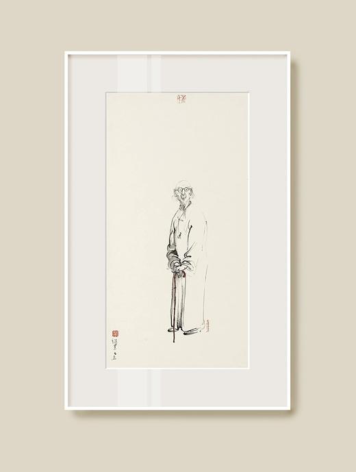 薛继业水墨连框高精版画画芯50*27有框客厅卧室卫生间走廊装饰画 商品图10