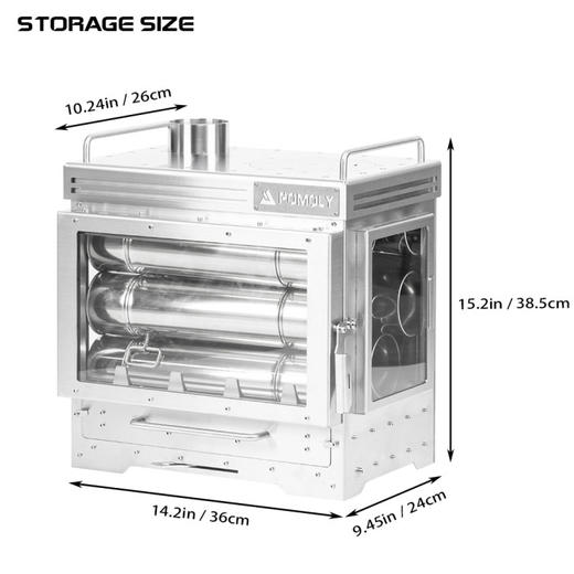 Pomoly Dweller Max 不锈钢一体壁炉 商品图2