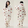 秋冬季爆款【连帽印花长款套装】珊瑚绒加厚睡衣套装  家居服套装可外穿 卡通睡袍  商品缩略图5