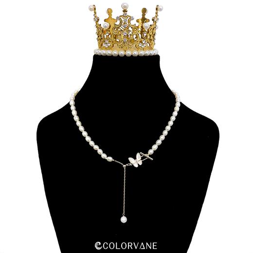 Colorvane 【蝶语】天然淡水女神珍珠项链【配备证书】 商品图1