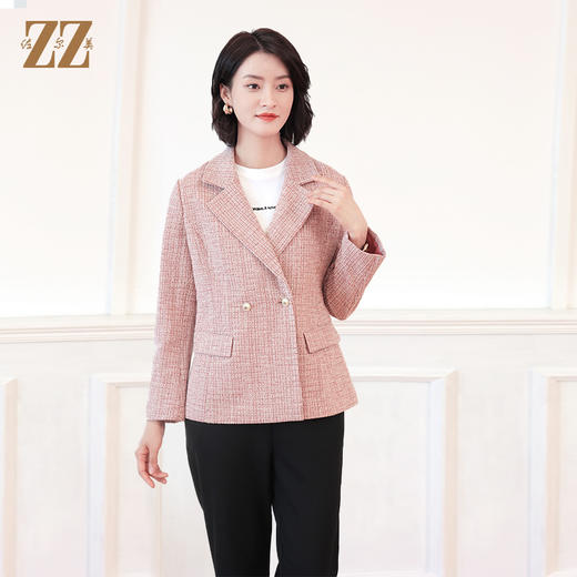 佐尔美秋冬新款 气质小香风上衣外套女E14ZD15 商品图2