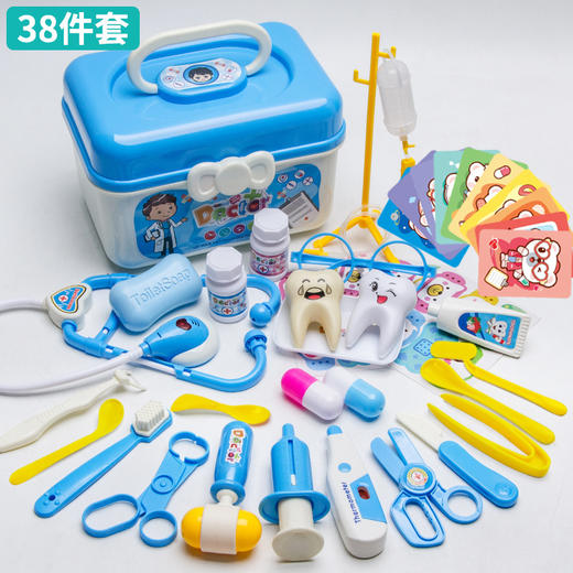 工厂儿童医生玩具套装女孩仿真护士听诊器打针过家家医疗工具箱 商品图12