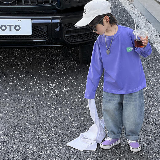 【设计简约而经典，展现时尚与个性！】2023秋款新品儿童牛仔裤 男童女童经典牛仔裤童装裤子为孩子们带来舒适感和时尚风格 商品图5