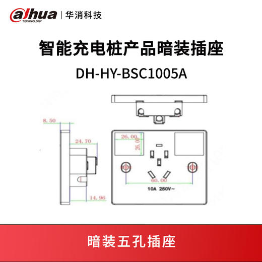 充电桩产品暗装插座DH-HY-BSC1005A 商品图0