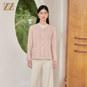 佐尔美秋季新款 优雅小香风上衣外套女E33SO16