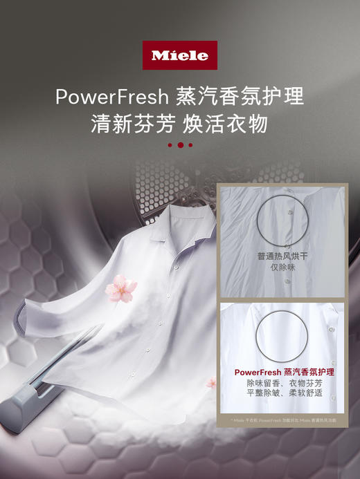 【6F】美诺Miele官方进口10KG热泵烘干机滚筒式干衣机家用全自动TWL781 商品图3