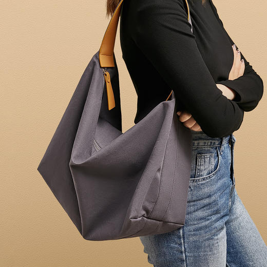 Safiya/索菲娅2023新款大容量托特包百搭女士单肩斜挎女包SF9151095Y 商品图11