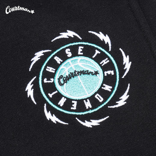 COURTMAN雷球标束脚卫裤2023秋运动休闲篮球风宽松百搭针织裤长裤 商品图4