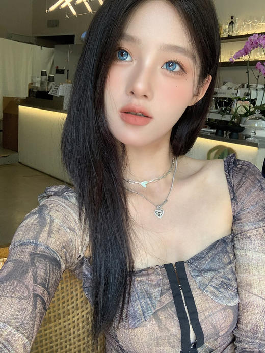 【中直径】NEWSCOKO-蓝气泡-14.2mm【年抛 0-1000度 含有525/575度】 商品图8