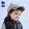迷你巴拉男童女童鸭舌帽秋冬宝宝毛绒拼接时尚保暖儿童帽子 商品缩略图1
