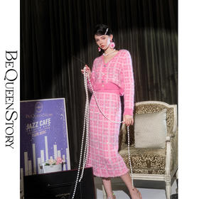 BeQueenStory【粉调八音盒】秋冬日常优雅绵羊毛马海毛羊驼毛套装