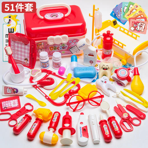 工厂儿童医生玩具套装女孩仿真护士听诊器打针过家家医疗工具箱 商品图13