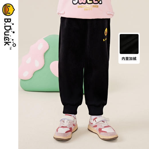 B.DUCK小黄鸭童装冬季男女童休闲裤长裤 BF5457020 商品图2