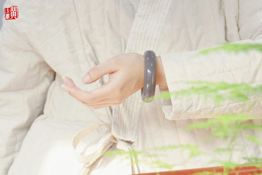 和田烟紫玉手镯  圈口：58.5mm 商品图2