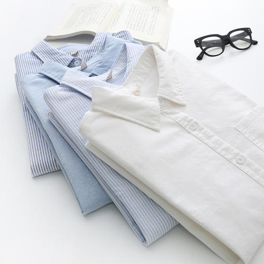 blanc touche牛津纺衬衫|经典四色，简约百搭，单穿/叠穿都可 商品图3