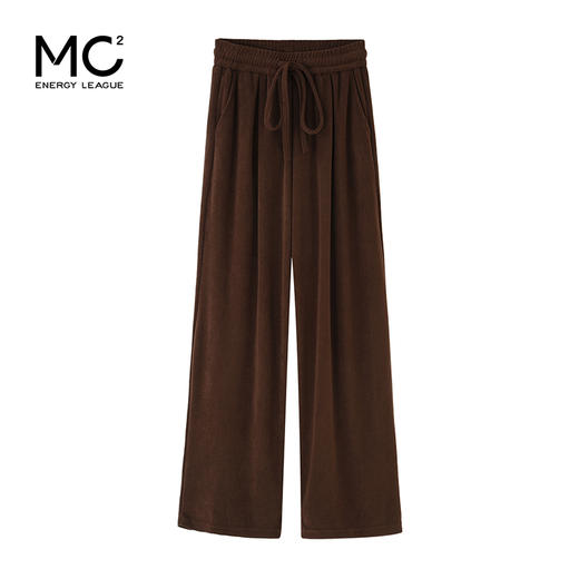 松紧高腰直筒宽松阔腿裤 商品图4