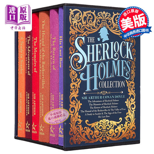 预售 【中商原版】福尔摩斯系列豪华6本精装套装 Arthur Conan Doyle 英文原版 The Sherlock Holmes Collection Deluxe 6 Book 商品图0