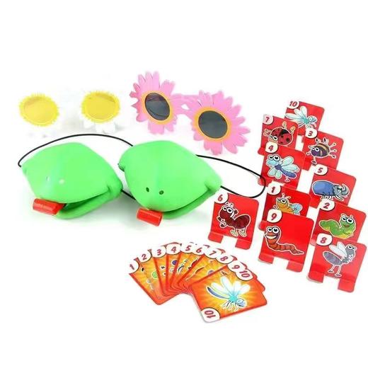 厂家直销青蛙吐舌头桌游贪吃蛇变色蜥蜴打牌竞技亲子互动桌面玩具 商品图12