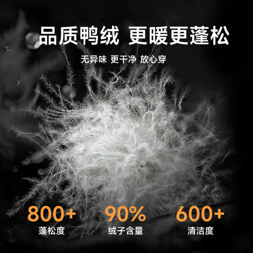 【新款DX】大依优型大码连帽羽绒服90白鸭绒中长款保暖加厚加肥加大上衣男士外套胖子 商品图3