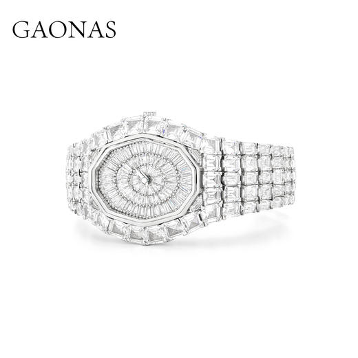GAONAS高纳仕 女款轻奢气质重磅满钻手表腕表10179SW 商品图1