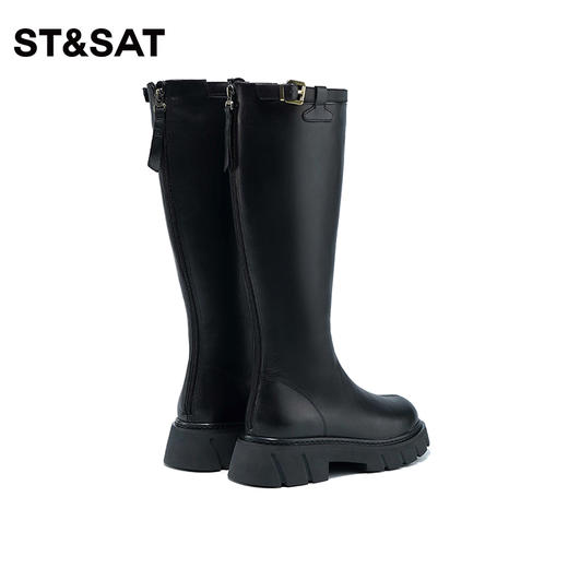 星期六英伦复古扣带长筒靴SS34117569 商品图10