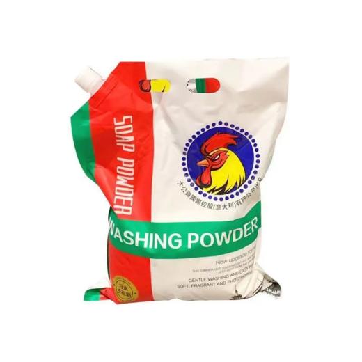 【爆款超低价预售 急单慎拍】大公鸡头洗衣粉清洁浓香型强效去污去渍袋装洗衣皂粉持久留老牌子 商品图0