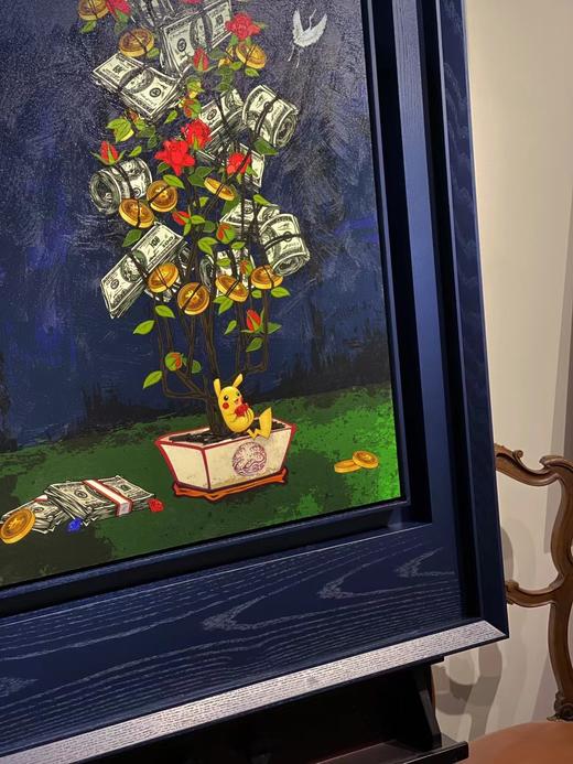 kenny_z版画《常玉有钱花》10版-蓝色皮卡丘 商品图2