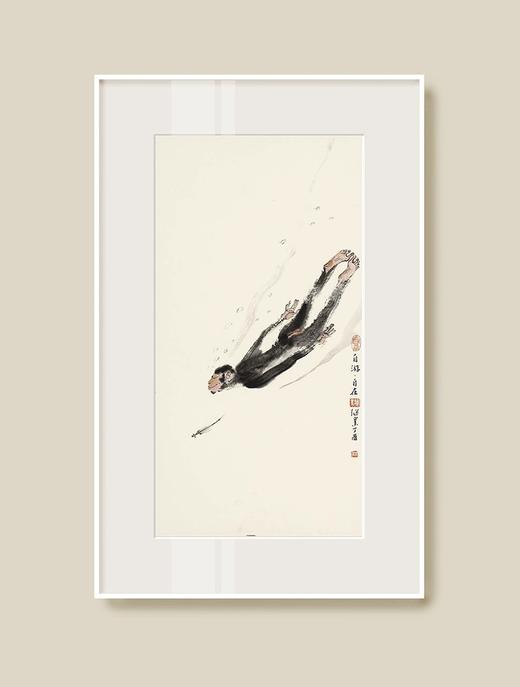 薛继业水墨连框高精版画画芯50*27有框客厅卧室卫生间走廊装饰画 商品图11