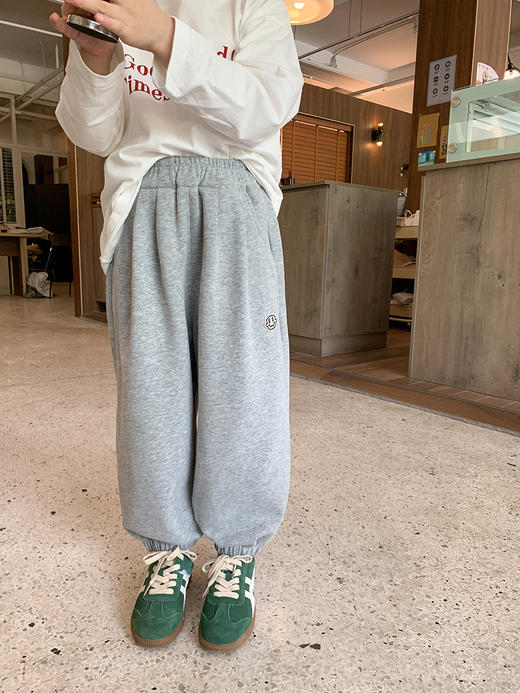 【出色休闲风格，更加自由舒适！】艾摩贝贝童裤男女童休闲韩版束脚收口长裤子儿童复合加厚运动卫裤lm 商品图1