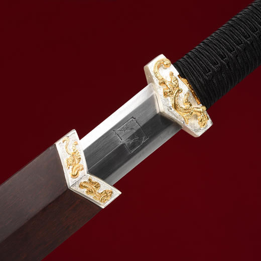 螭龙剑 沈州作品 沈广隆剑铺龙泉沈广隆宝剑 收藏剑传统剑手工剑 沈州作品  sgl-2008 未开刃 商品图5