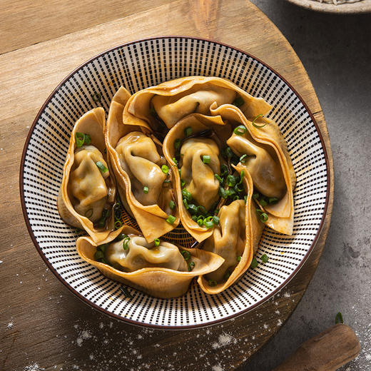 黑皮菜肉大馄饨 全麦黑猪肉荠菜元宝馄饨255g/袋 A-1275  一条狗（效期26年7-8月） 商品图8