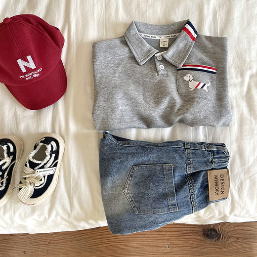 【设计简约而经典，展现时尚与个性！】2023秋款新品儿童牛仔裤 男童女童经典牛仔裤童装裤子为孩子们带来舒适感和时尚风格 商品图2