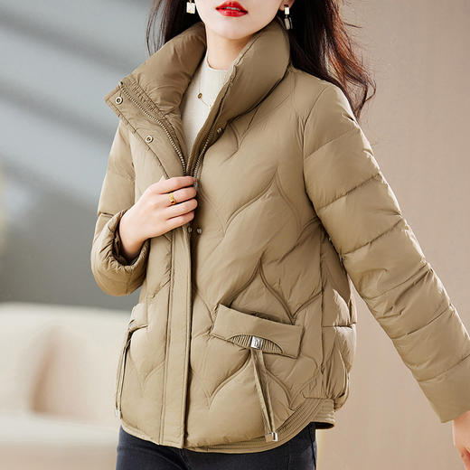 冬季新款，时尚气质保暖羽绒服女装加绒短款休闲羽绒服QYM-KED-Q3838-Y 商品图1