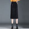 MYX-JY-22603-L长款简约拼接侧开叉时尚通勤包臀一步裙修身气质半身裙 商品缩略图2