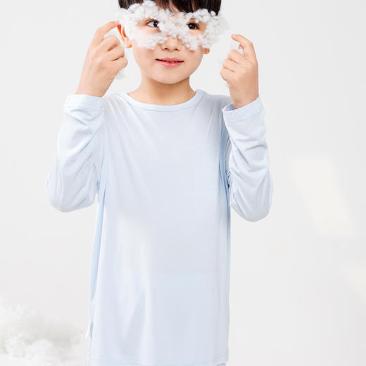 棉果果商场同款春季新品兰精莫代尔套头套装140-160尺码男童内衣家居服睡衣套装2件套莫代尔套头套装M111302423115 商品图1