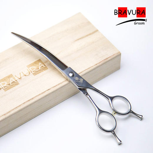 宠物弯剪A3B-70宠物美容剪刀意大利BravuraGroom狗狗专业剪毛打薄剪刀 商品图4