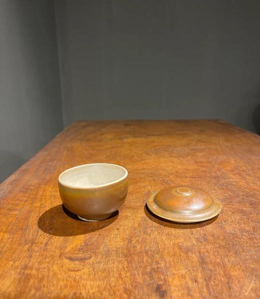 定窑外柿红内白釉盖碗，顺丰包邮 商品图8