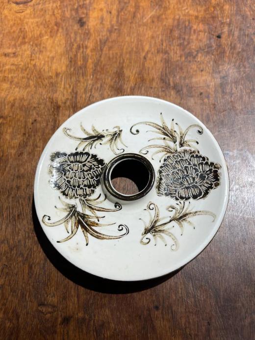 蓝曜变兔毫斑天目盏与黑白刻花盏托，顺丰包邮 商品图12