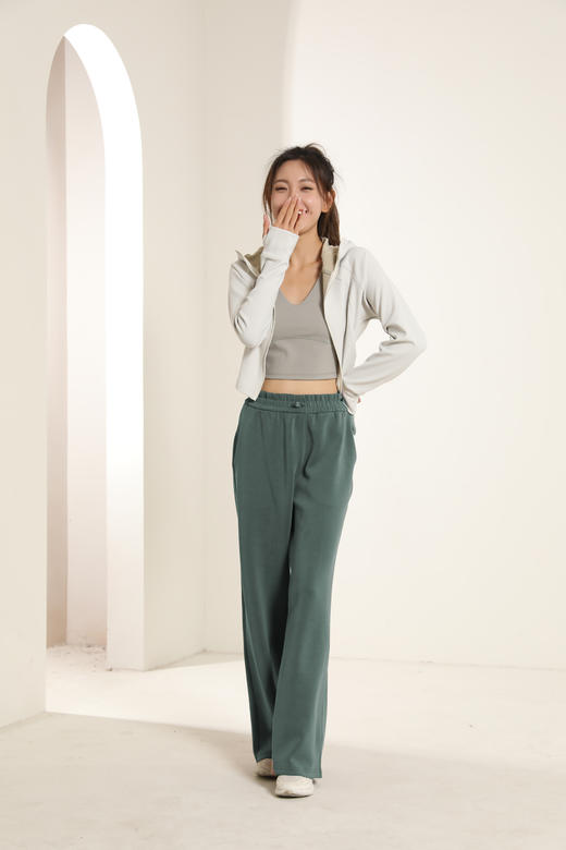 哈瓦塔砂洗舒适加厚阔腿休闲运动套装H340104+H321153 商品图7