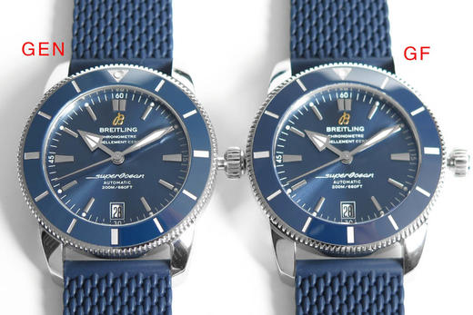 GF厂百年灵海洋文化二代蓝盘款腕表对比正品如何复刻手表一比一手表n厂c厂zf厂noob厂clean厂vs厂测评 商品图6