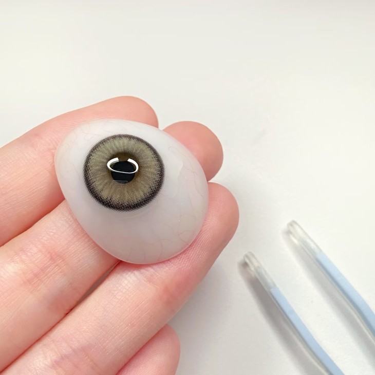 YUKICON 年抛隐形眼镜 丝绒橄榄 14.0mm 1副/2片 左右度数可不同-VVCON美瞳商城5