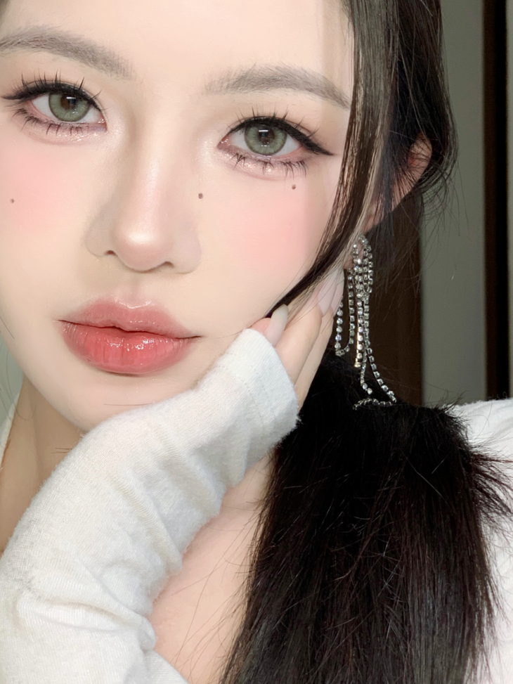 YUKICON 年抛隐形眼镜 丝绒橄榄 14.0mm 1副/2片 左右度数可不同-VVCON美瞳商城16