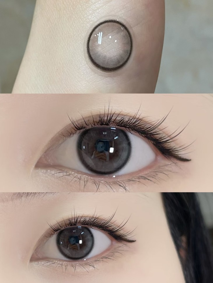 YUKICON 日抛/年抛双版本隐形眼镜 晶沙灰 14.2mm 日抛1盒/10片 年抛1副/2片 日抛左右度数不同需两盒-VVCON美瞳商城11