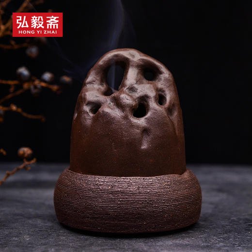 《怪石》紫砂盘香炉 原创 商品图0