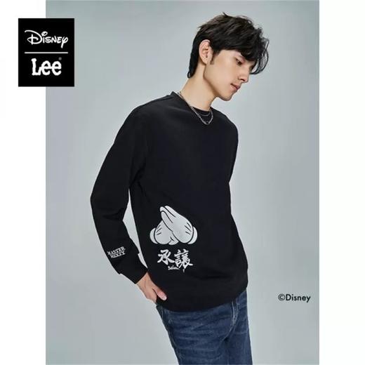 Lee23春夏Disney联名商场同款黑色灰色卫衣男士舒适LMT005080CST 商品图0